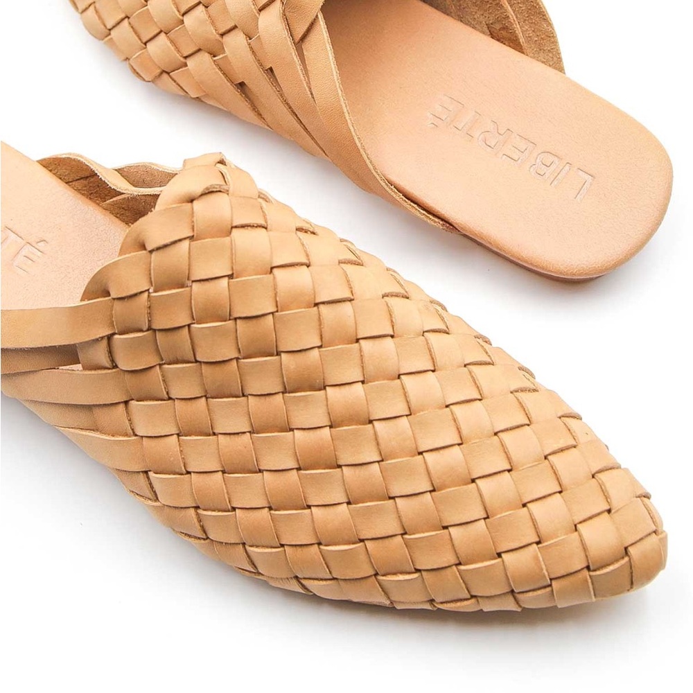 Liberté Prague woven mules in cream